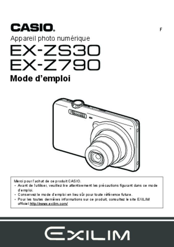 Guide utilisation CASIO Z790  de la marque CASIO