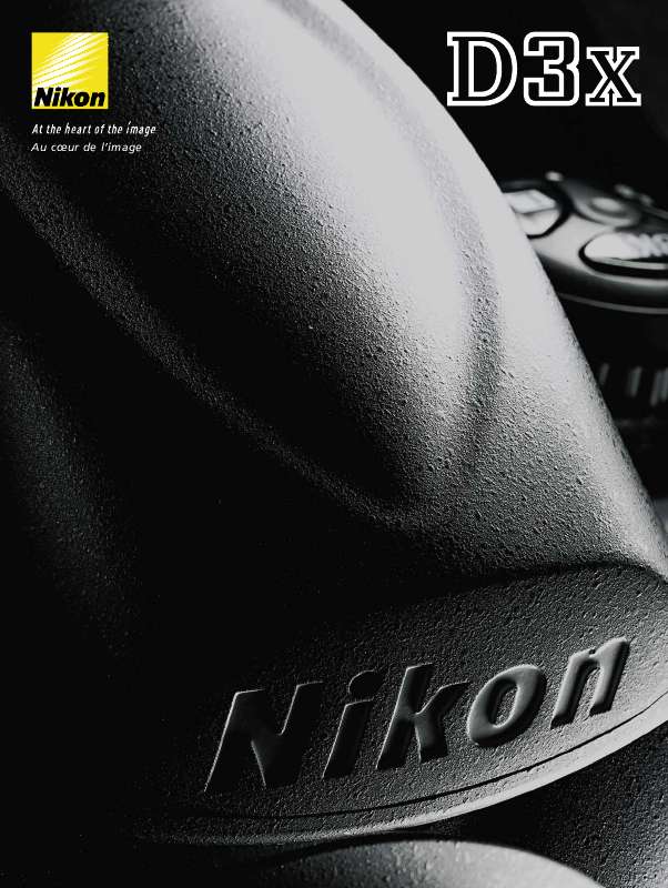 Guide utilisation NIKON D3X  de la marque NIKON