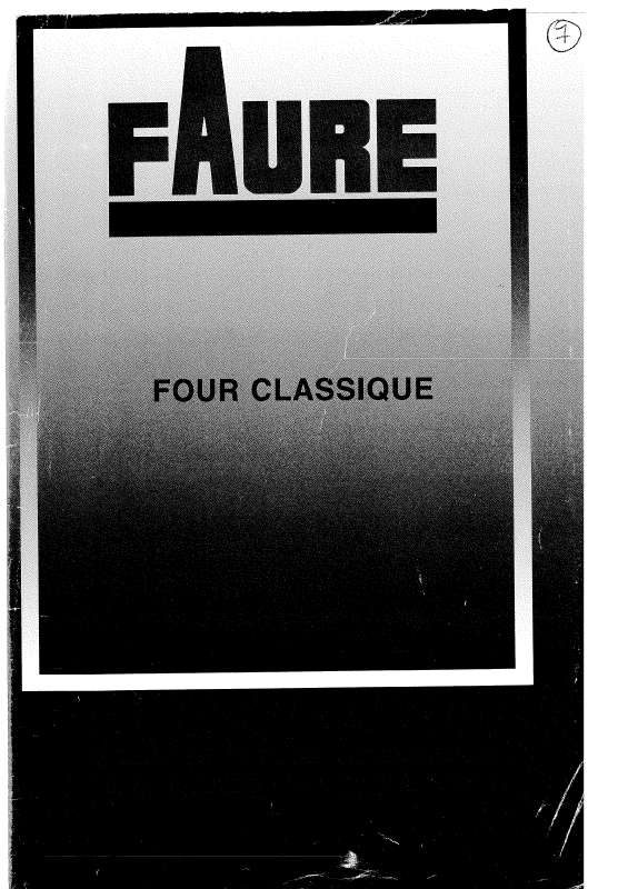 Guide utilisation FAURE CFC412M1 de la marque FAURE
