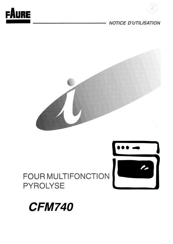 Guide utilisation FAURE CFM740M de la marque FAURE