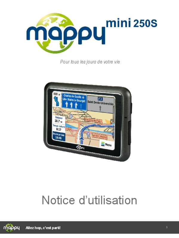 Guide utilisation MAPPY MINI 250S  de la marque MAPPY