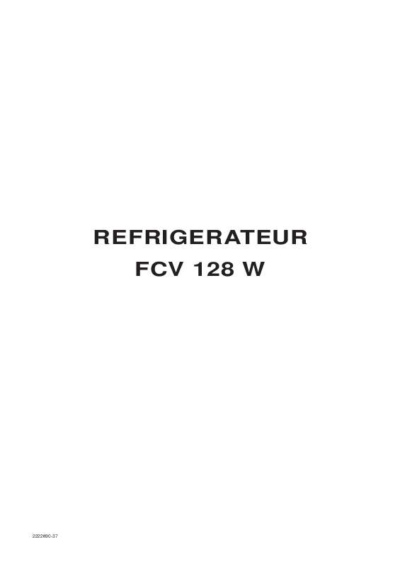 Guide utilisation FAURE FCV128W de la marque FAURE