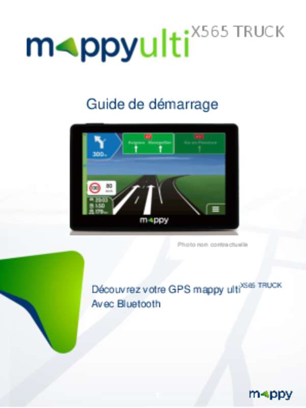 Guide utilisation MAPPY ULTI X565 TRUCK  de la marque MAPPY