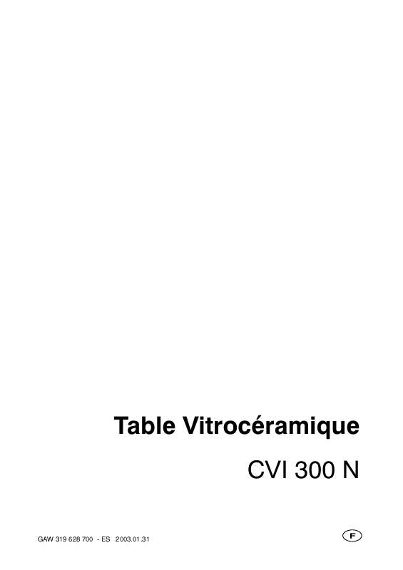 Guide utilisation FAURE CVI300N de la marque FAURE