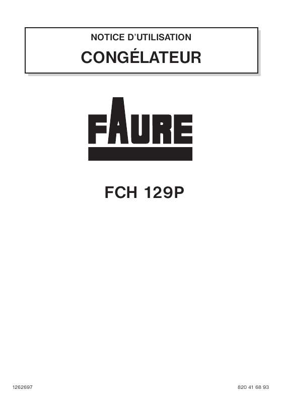 Guide utilisation FAURE FCH129P de la marque FAURE