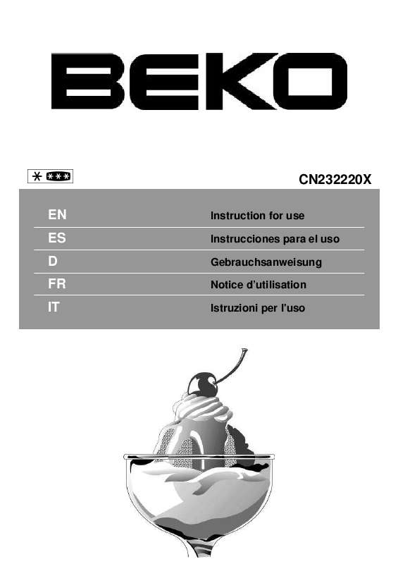 Guide utilisation BEKO CN232220X  de la marque BEKO