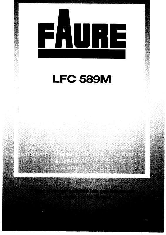 Guide utilisation FAURE LFC589M de la marque FAURE