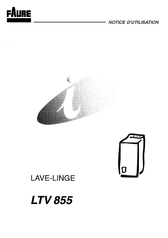 Guide utilisation FAURE LTV855 de la marque FAURE