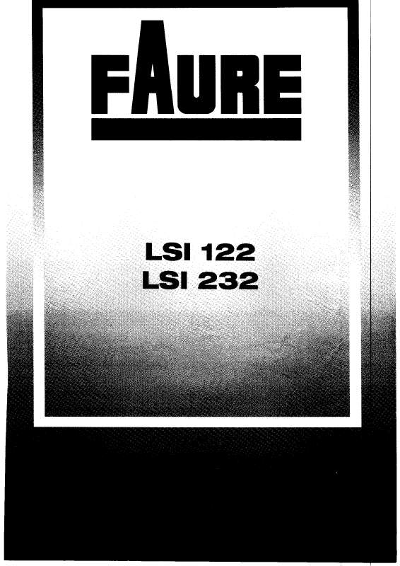 Guide utilisation FAURE LSI122W de la marque FAURE