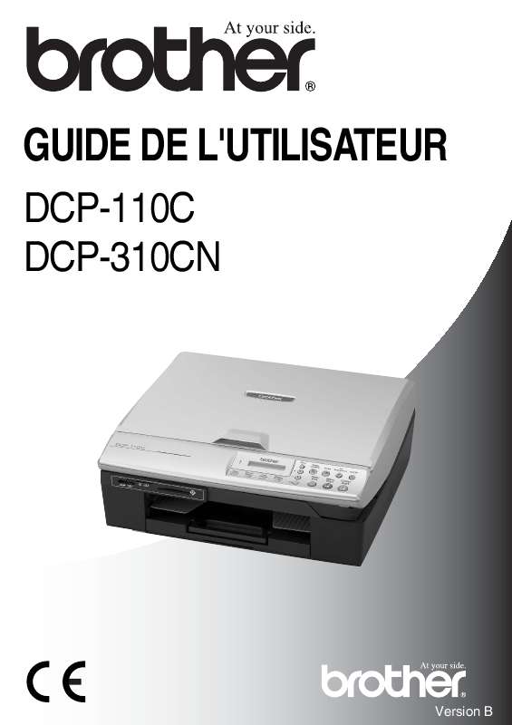Guide utilisation BROTHER DCP-110C  de la marque BROTHER