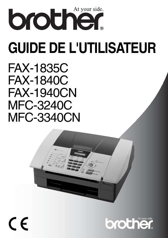 Guide utilisation BROTHER MFC-3340CN  de la marque BROTHER