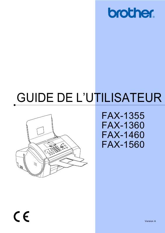 Guide utilisation BROTHER FAX-1460  de la marque BROTHER