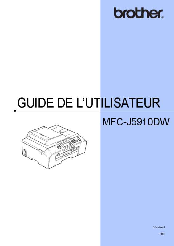 Guide utilisation BROTHER MFC J5910DW  de la marque BROTHER