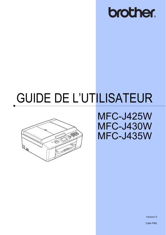 Guide utilisation BROTHER MFC-J430W  de la marque BROTHER