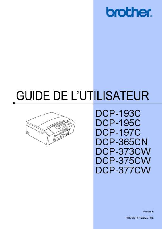 Guide utilisation BROTHER DCP-195C  de la marque BROTHER
