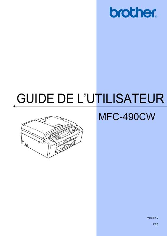 Guide utilisation BROTHER MFC-490CW  de la marque BROTHER