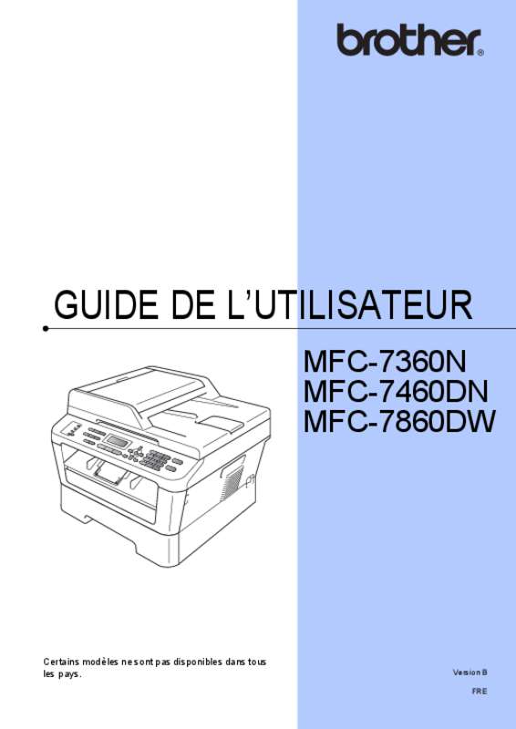 Guide utilisation BROTHER MFC-7860DW  de la marque BROTHER