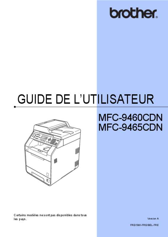 Guide utilisation BROTHER MFC-9460CDN  de la marque BROTHER