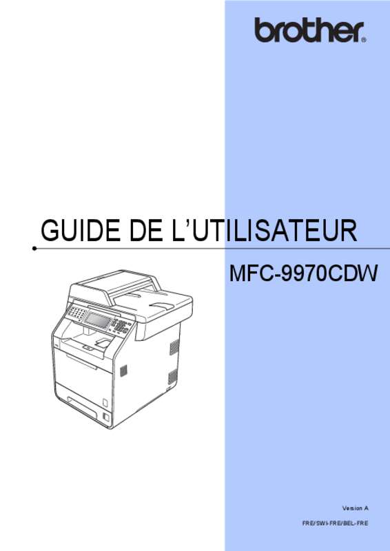 Guide utilisation BROTHER MFC-9970CDW  de la marque BROTHER