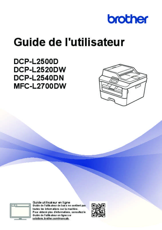 Guide utilisation BROTHER DCP-L2520DW  de la marque BROTHER