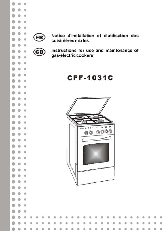 Guide utilisation FAGOR CFF1054GA  de la marque FAGOR
