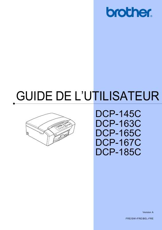 Guide utilisation BROTHER DCP-145C  de la marque BROTHER