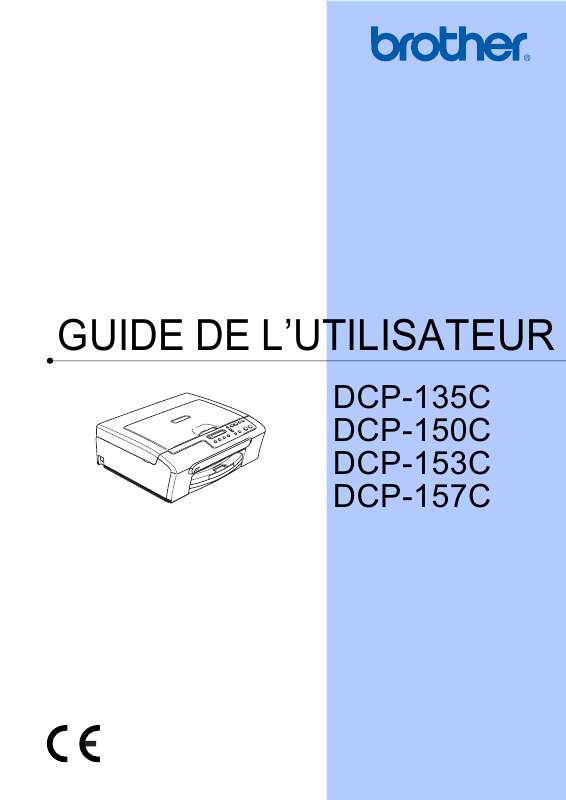 Guide utilisation BROTHER DCP-153C  de la marque BROTHER