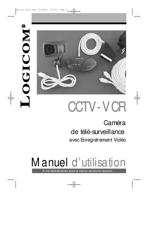 Guide utilisation LOGICOM CCTV VCR  de la marque LOGICOM
