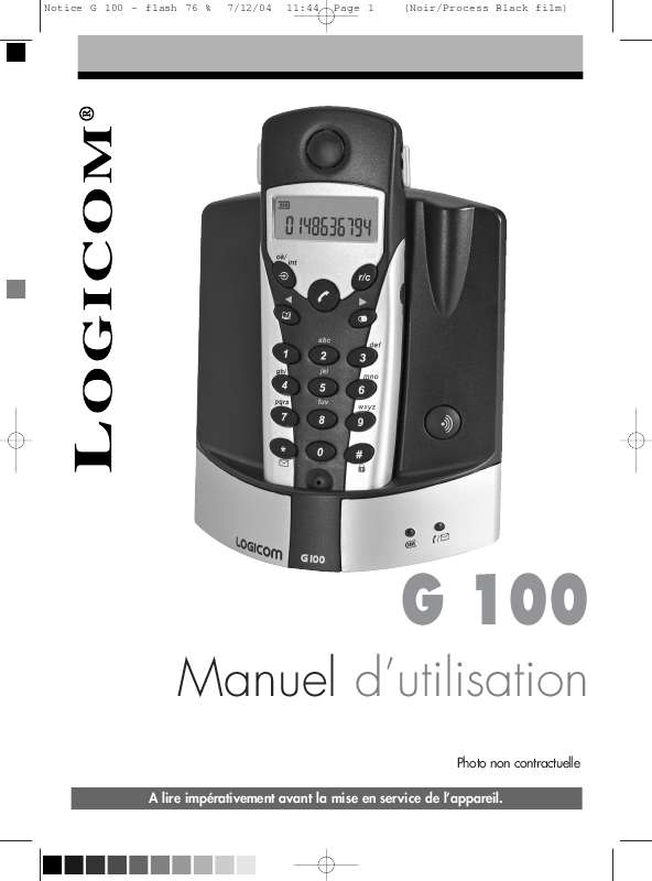 Guide utilisation LOGICOM G 100  de la marque LOGICOM