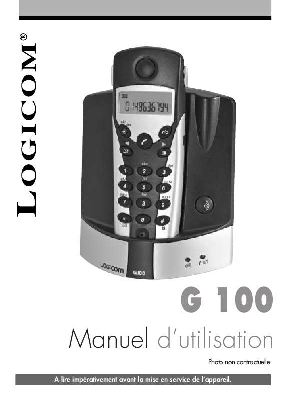 Guide utilisation LOGICOM G100  de la marque LOGICOM