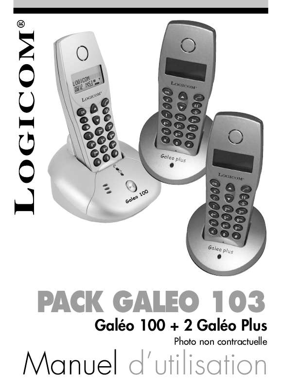 Guide utilisation LOGICOM GALEO 103  de la marque LOGICOM