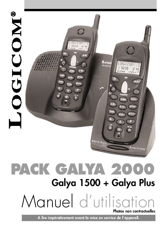 Guide utilisation LOGICOM GALYA 2000  de la marque LOGICOM