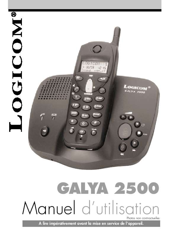 Guide utilisation LOGICOM GALYA 2500  de la marque LOGICOM