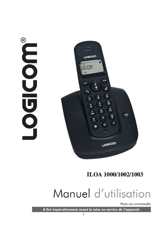 Guide utilisation LOGICOM ILOA 1003  de la marque LOGICOM
