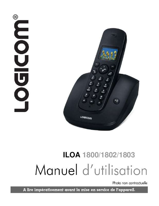 Guide utilisation LOGICOM ILOA 1800  de la marque LOGICOM