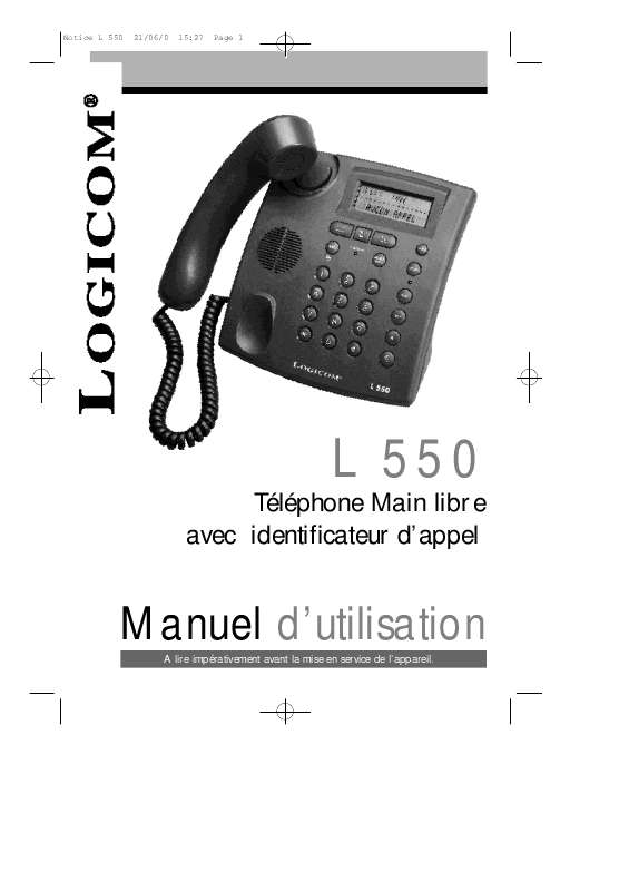 Guide utilisation LOGICOM L550  de la marque LOGICOM