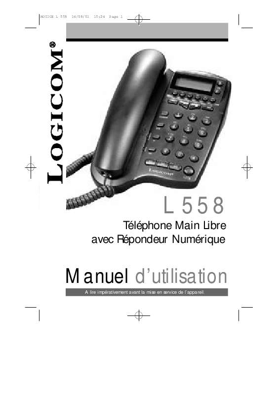 Guide utilisation LOGICOM L558  de la marque LOGICOM