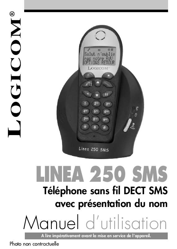 Guide utilisation LOGICOM LINEA 250 SMS  de la marque LOGICOM