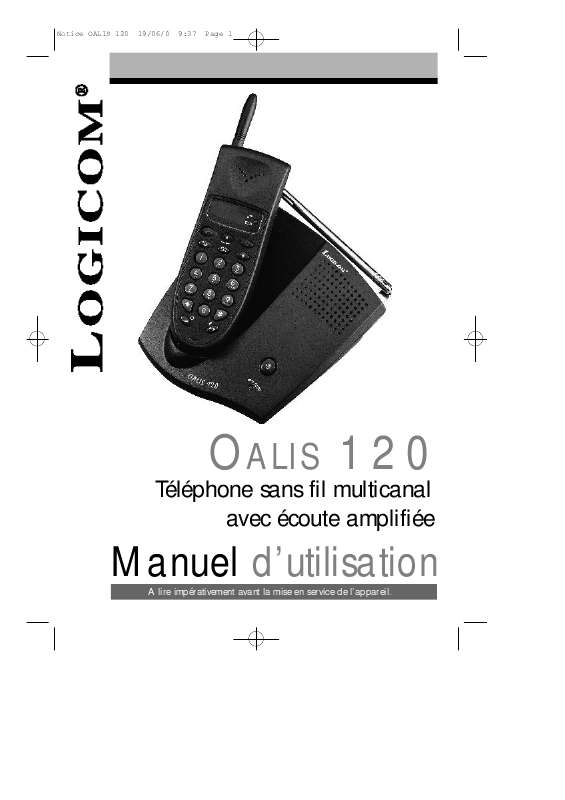 Guide utilisation LOGICOM OALIS 120  de la marque LOGICOM