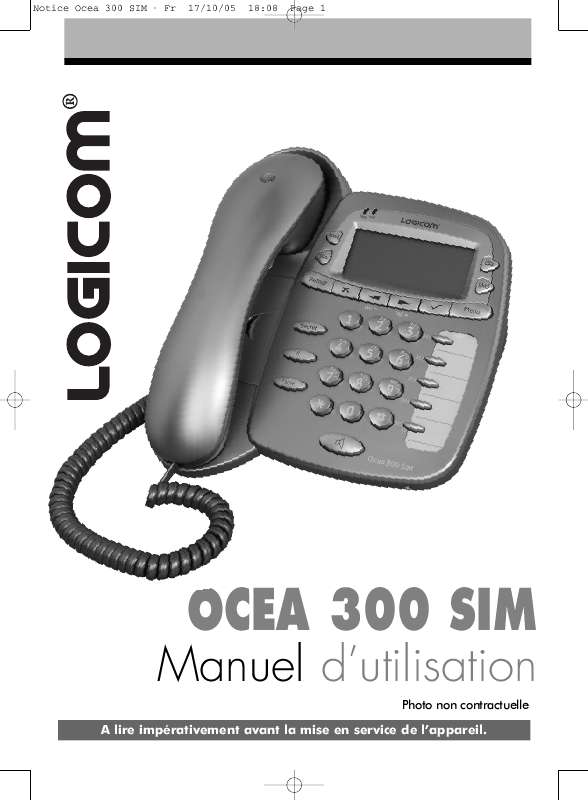 Guide utilisation LOGICOM OCEA 300 SIM  de la marque LOGICOM