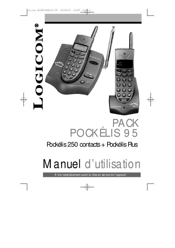 Guide utilisation LOGICOM PACK POCKELIS 95  de la marque LOGICOM