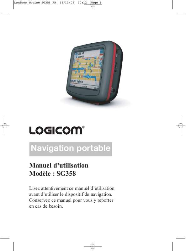 Guide utilisation LOGICOM SG358  de la marque LOGICOM