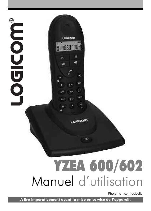Guide utilisation LOGICOM YZEA 600  de la marque LOGICOM