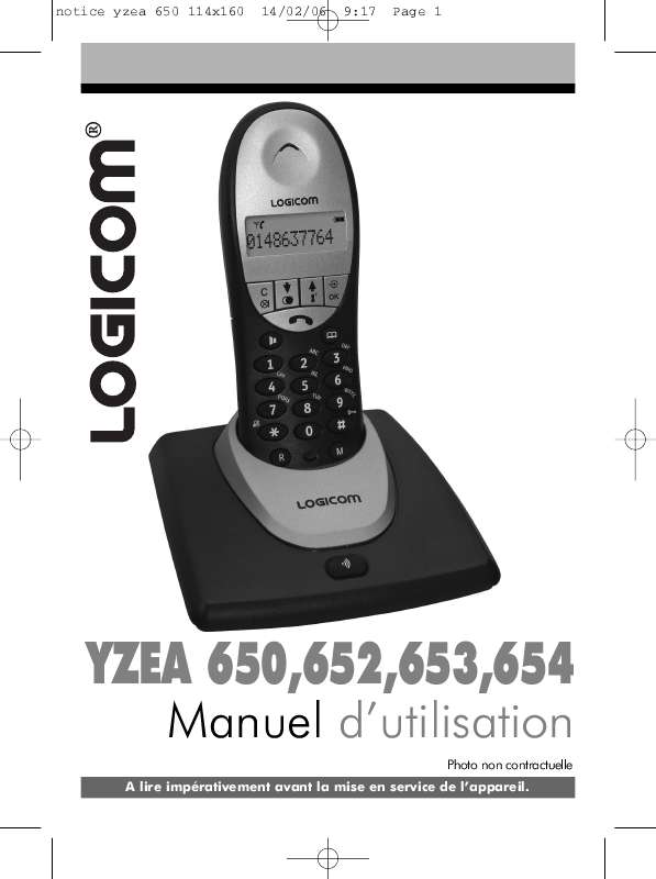 Guide utilisation LOGICOM YZEA 652  de la marque LOGICOM