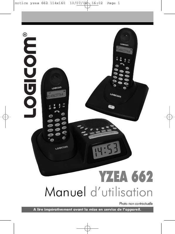 Guide utilisation LOGICOM YZEA 662  de la marque LOGICOM
