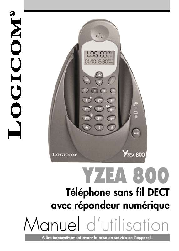 Guide utilisation LOGICOM YZEA 800  de la marque LOGICOM