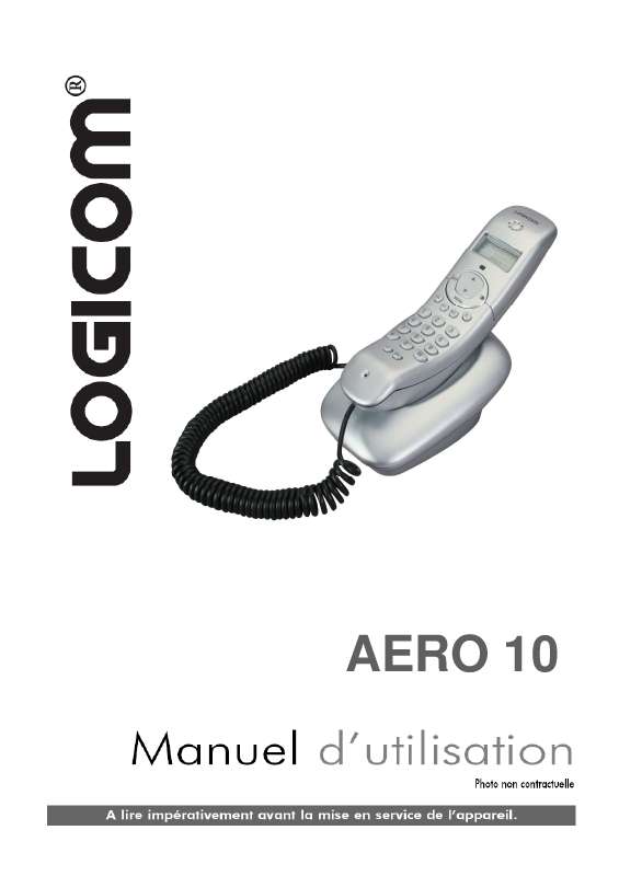 Guide utilisation LOGICOM AERO 10  de la marque LOGICOM
