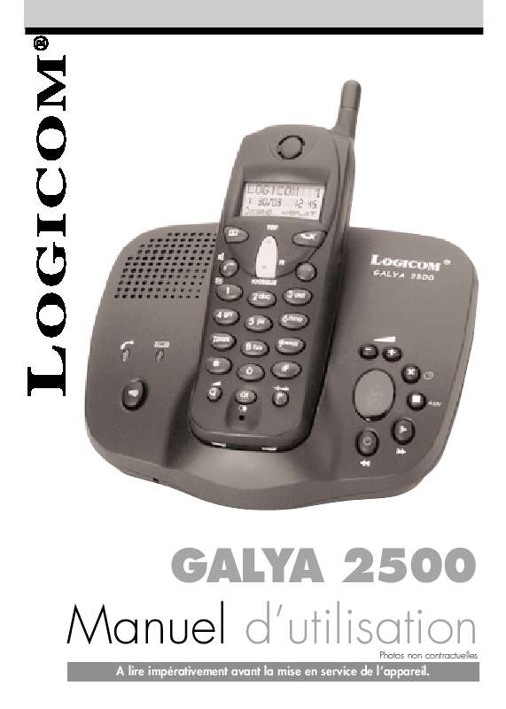 Guide utilisation LOGICOM GALYA 250  de la marque LOGICOM