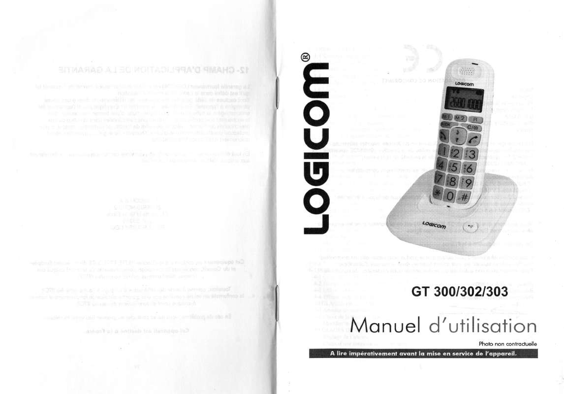 Guide utilisation LOGICOM GT 300  de la marque LOGICOM