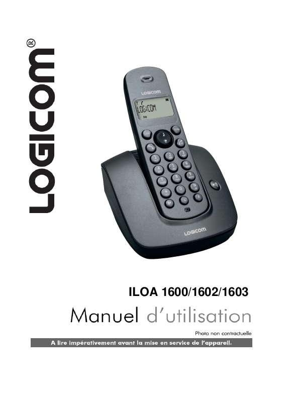 Guide utilisation LOGICOM ILOA 1600  de la marque LOGICOM